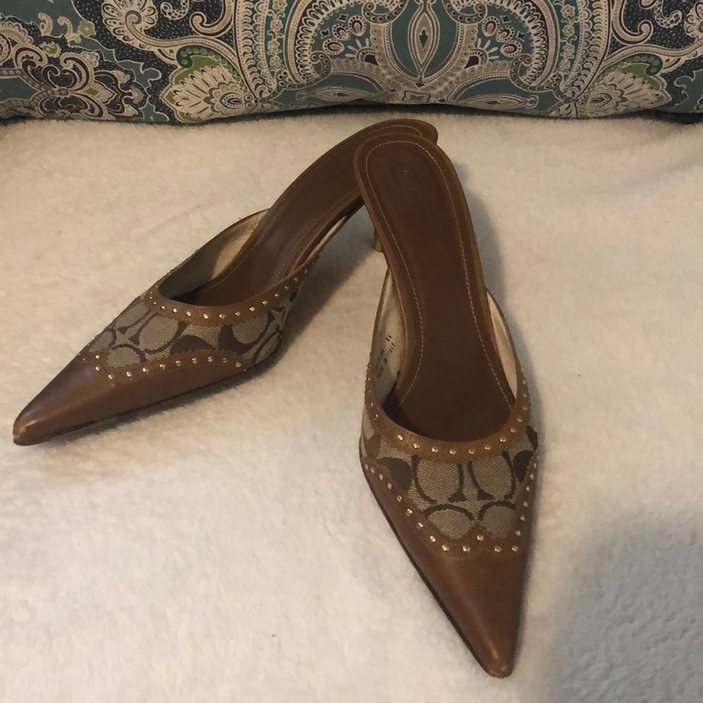 Tan Coach Heels